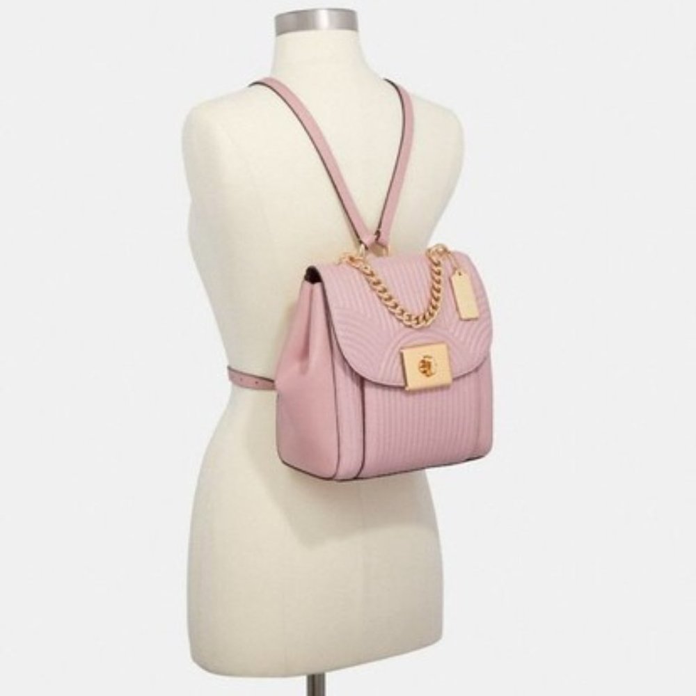 Coach Cassidy Backpack Art Deco Quilting + wallets